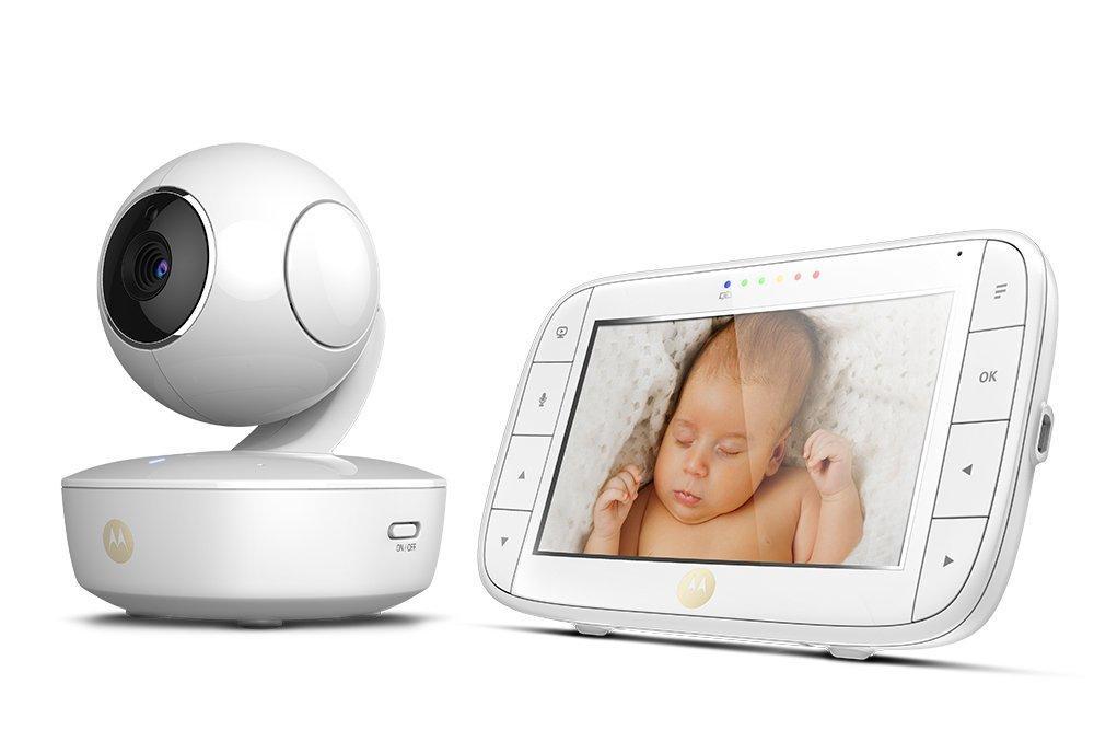 Motorola MBP50 Video Baby Monitor with Large 5-inch Full Colour Curved Parent Display Unit Anne Claire Baby Store