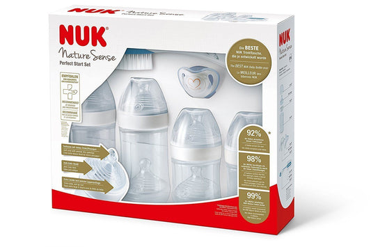 Nuk Nature Sense Perfect Start Conjunto De Mamadeiras - kit com 8 itens Anne Claire Baby Store
