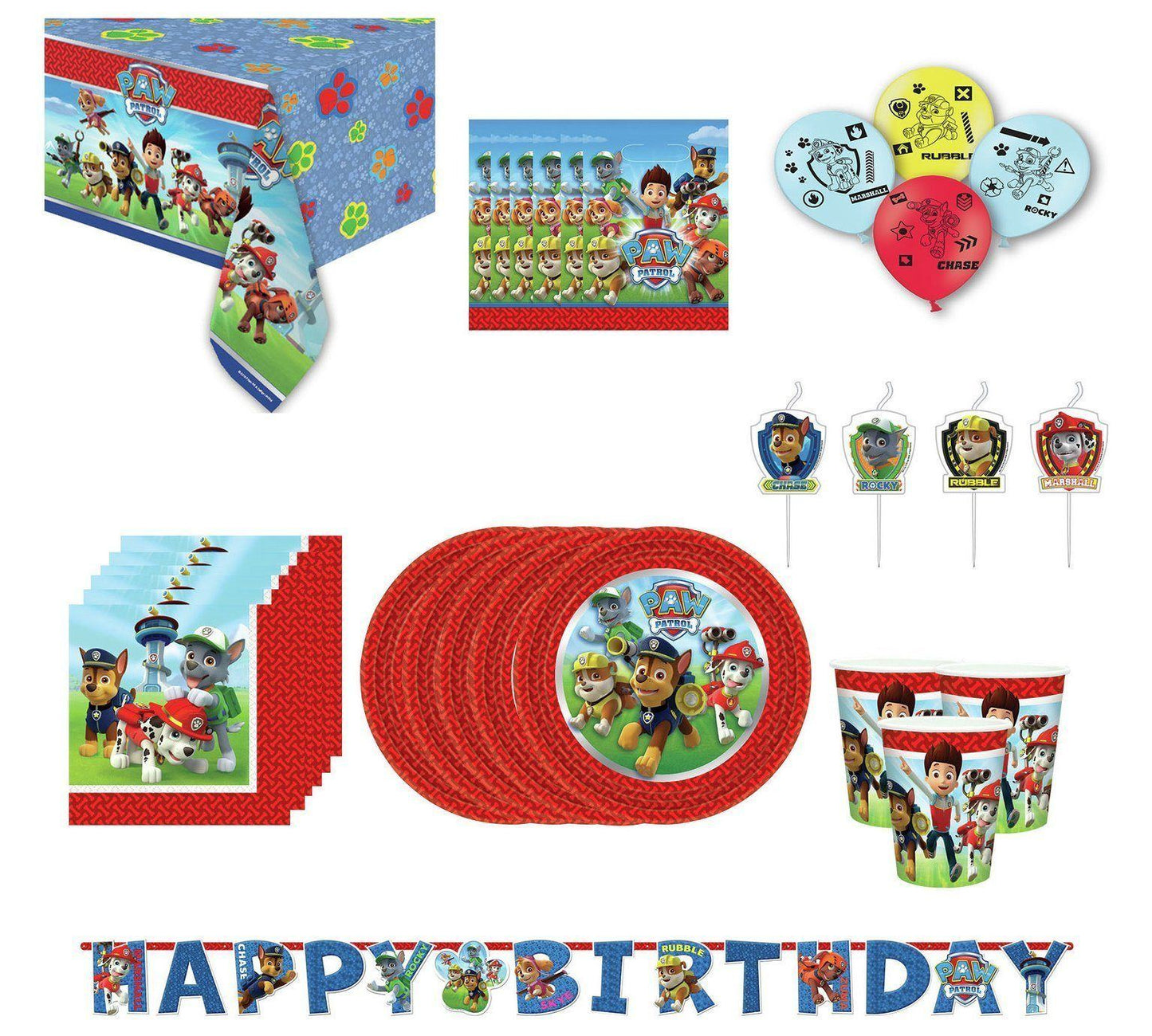 Paw Patrol Festa pacote para 16 pessoas Anne Claire Baby Store