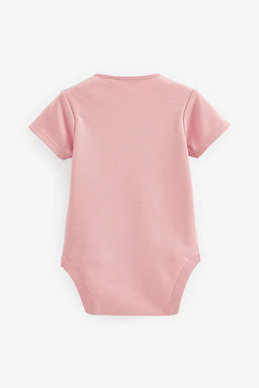 |BabyGirl| Conjunto de 5 Macacões Essenciais De Manga Curta Para Bebês