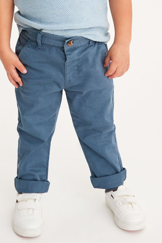 |Chico Grande| Chinos Elásticos-Azul (3 meses a 7 años)