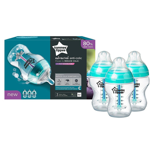 Tommee Tippee Advanced Anti-Cólica mamadeiras 260ml com 3 itens Anne Claire Baby Store