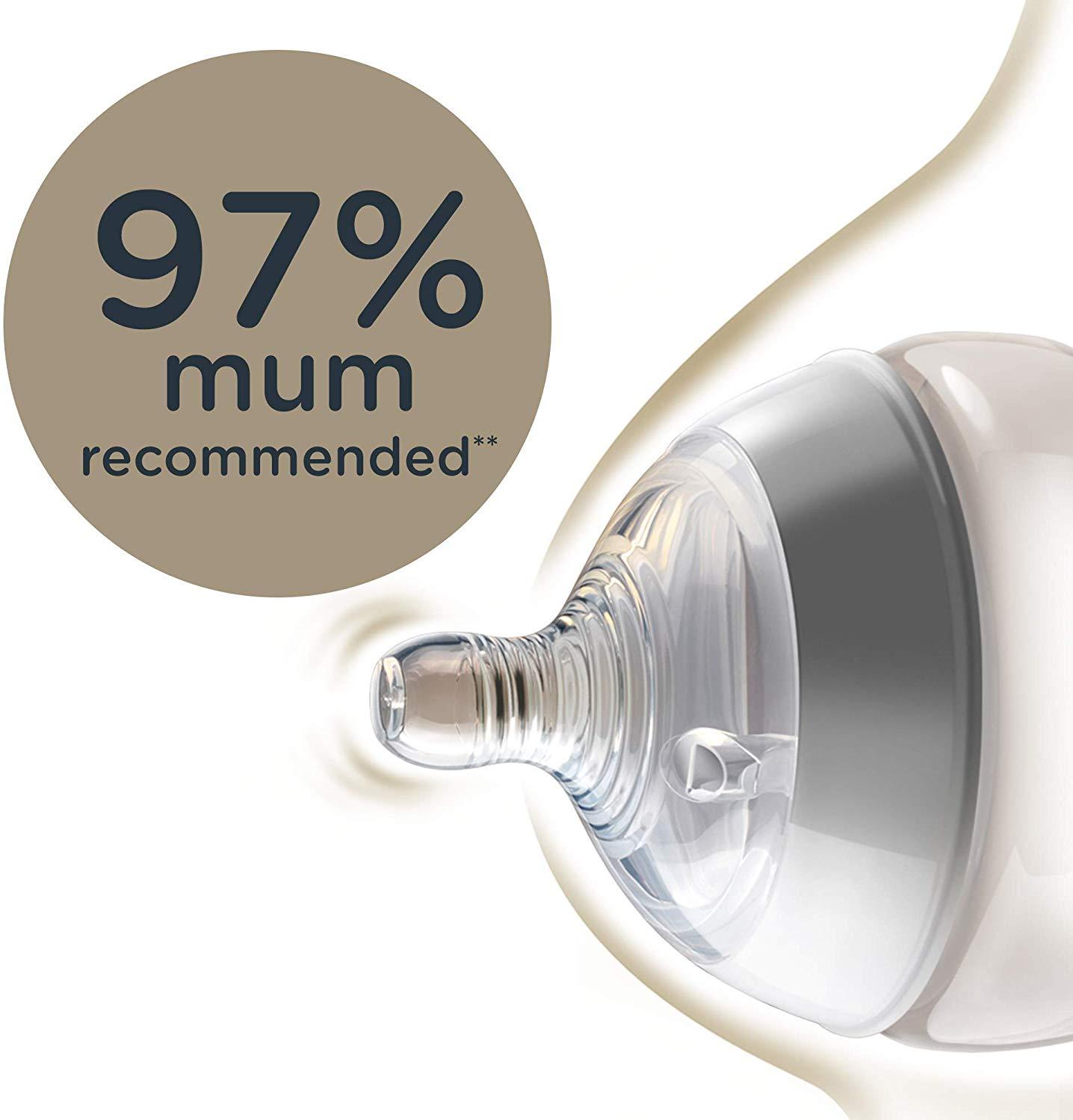 Tommee Tippee Closer to Nature Midnight Skies Mamadeiras, 260 ml - Kit com 3 Anne Claire Baby Store