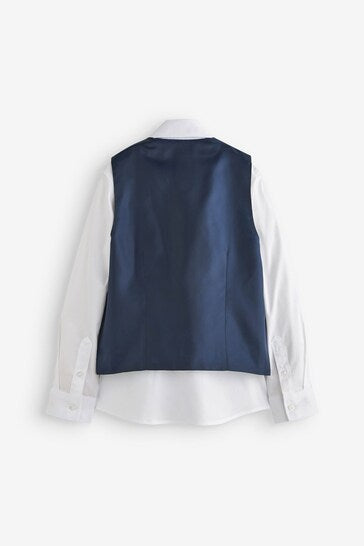 |Chico Grande| Chaleco Vaquero Cuadros Azul - (3-16 años)