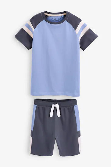|Boy| Pacote Com 3 Pijamas Curtos - Blue (3-16 anos)