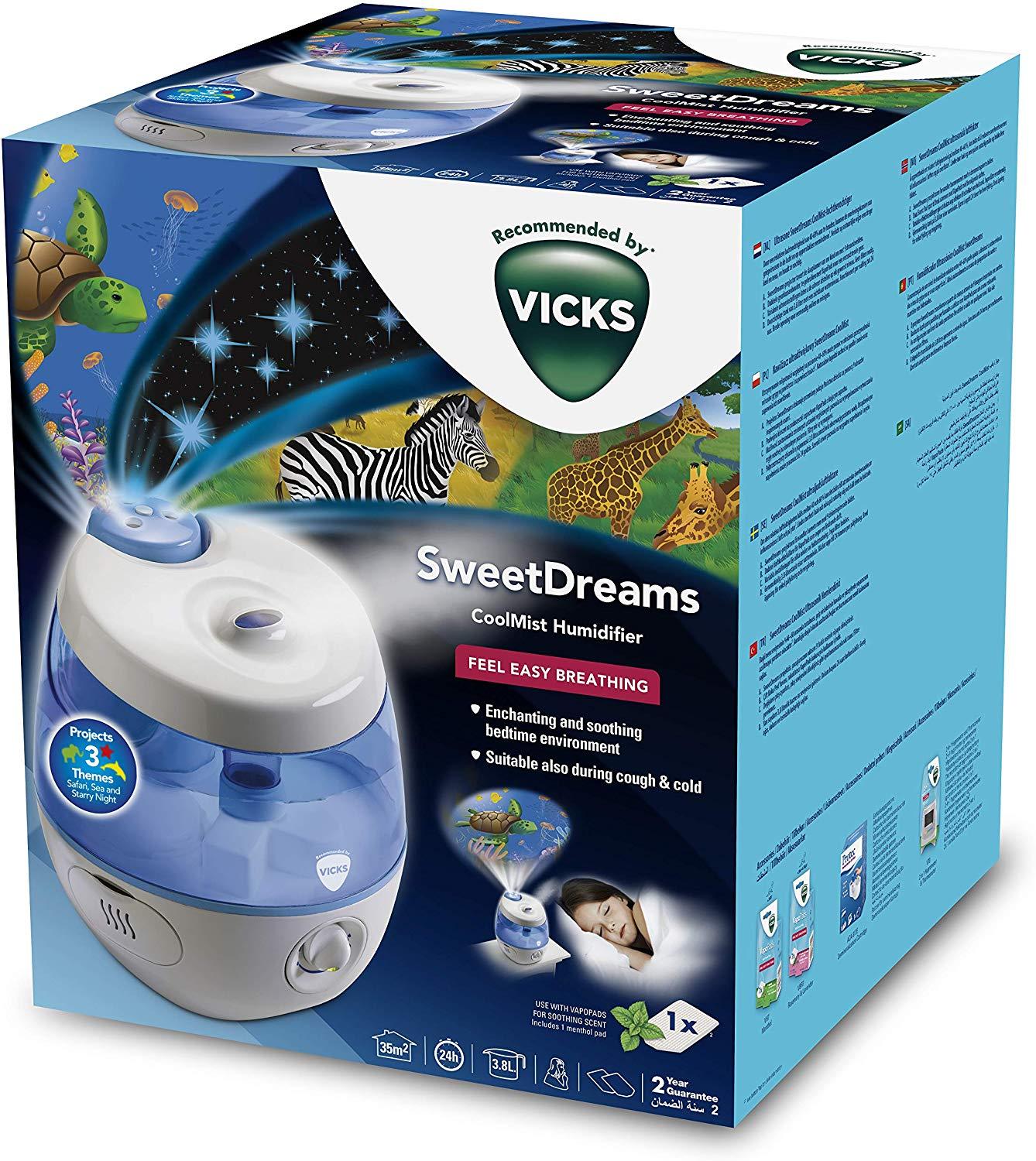 Vicks - Umidificador com projetor de imagem VUL575 Sweet Dreams Anne Claire Baby Store