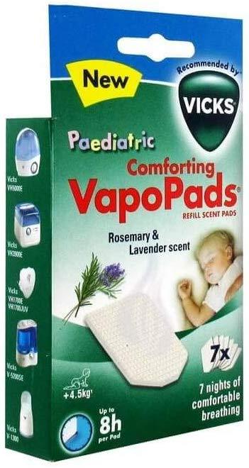 Vicks VapoPads Menthol - 7 almofadas perfumadas com óleos essenciais, VH7 Anne Claire Baby Store