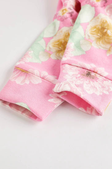 |BabyGirl| Pacote De 3 Pijamas Florais Para Bebê - Floral (0 meses a 2 anos)