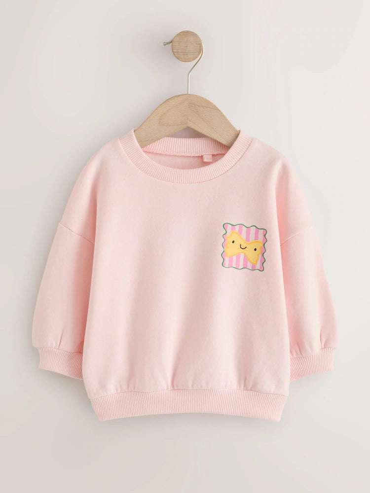 |Girl| Moletom Gola Careca Pink Pasta Club (3 meses a 7 anos)