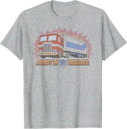 T-Shirt Transformers Optimus Prime Robot Disfarçado
