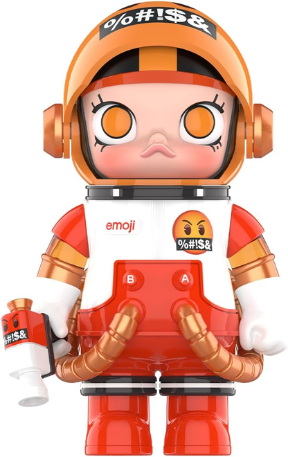 POP MART MEGA SPACE MOLLY 100% CLOT-Olive Alienegra 1 caixa de presentes de design premium para mulheres, boneco de ação colecionável chique favorito dos fãs