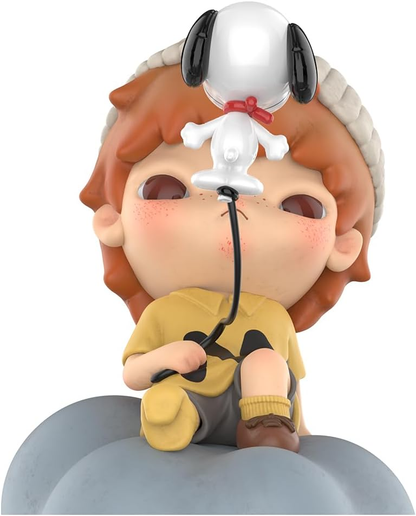 Figura de ação de brinquedo colecionável chique de arte favorita dos fãs, presente de design premium para mulheres, modelo de pena de cerâmica Hirono da POP MART