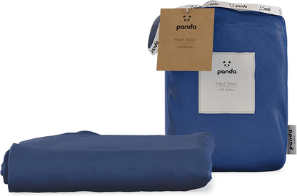 Lençol com elástico Panda 100% bambu (cinza urbano, tamanho super king size do Reino Unido) (180 x 200 + 32 cm)