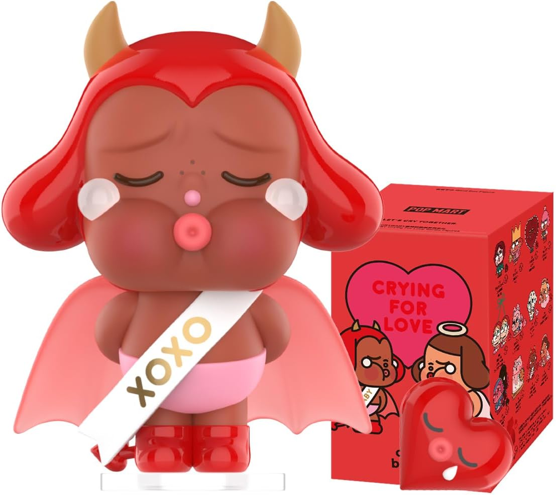 POP MART CRYBABY CHEER UP, BABY! SERIES - Bonecos de peluche da série 1 caixa de 2,5 polegadas, bonecos de ação articulados, design premium, presentes para fãs - brinquedo colecionável favorito