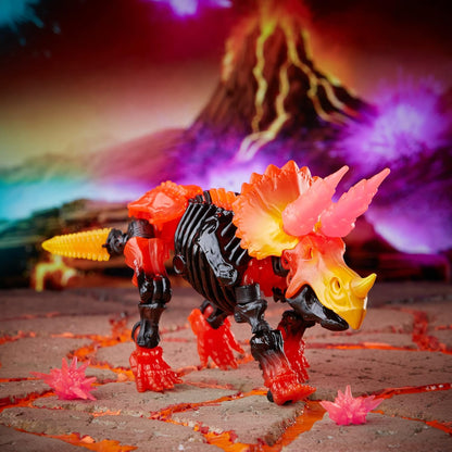 Transformers Generations War for Cybertron Classe Luxo - WFC-K39 Tricranius - Beast Power Fire Blasts Collection