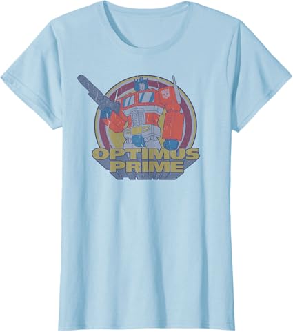 T-shirt Transformers Optimus Prime Retro Portrait