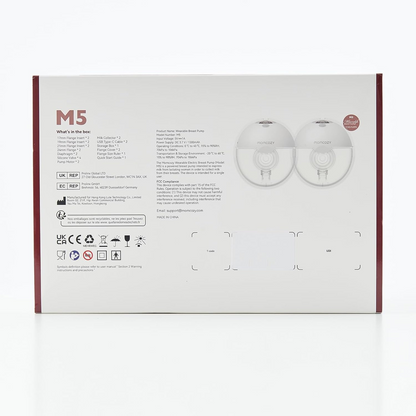 Bomba tira-leite Momcozy M5 Hands Free - 24 mm (2, azul royal)