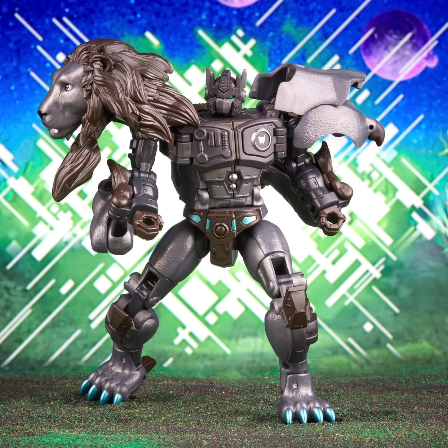 Figura de ação Transformers Legacy Evolution Voyager Nemesis Leo Prime de 18 cm