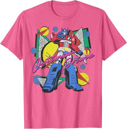 Transformers Retro Optimus Prime 80's Print T-Shirt