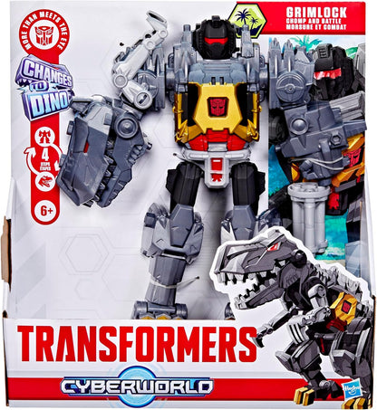 Transformers CYBERWORLD Grimlock Chomp e Battle Action Figure