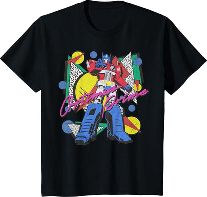 Transformers Retro Optimus Prime 80's Print T-Shirt