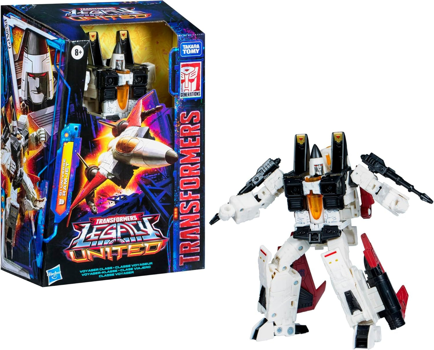 Figura de ação Transformers Legacy United Voyager Class G1 Universe Ramjet