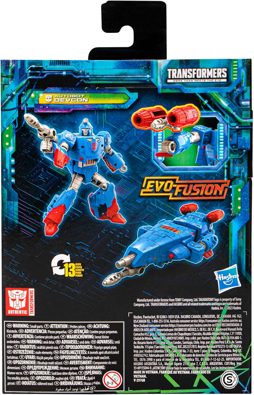 Figura de ação Transformers Legacy Evolution Deluxe Autobot Devcon de 14 cm (5,5")