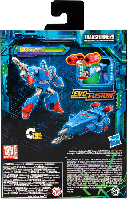 Figura de ação Transformers Legacy Evolution Deluxe Autobot Devcon de 14 cm (5,5")