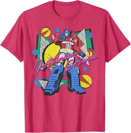 Transformers Retro Optimus Prime 80's Print T-Shirt