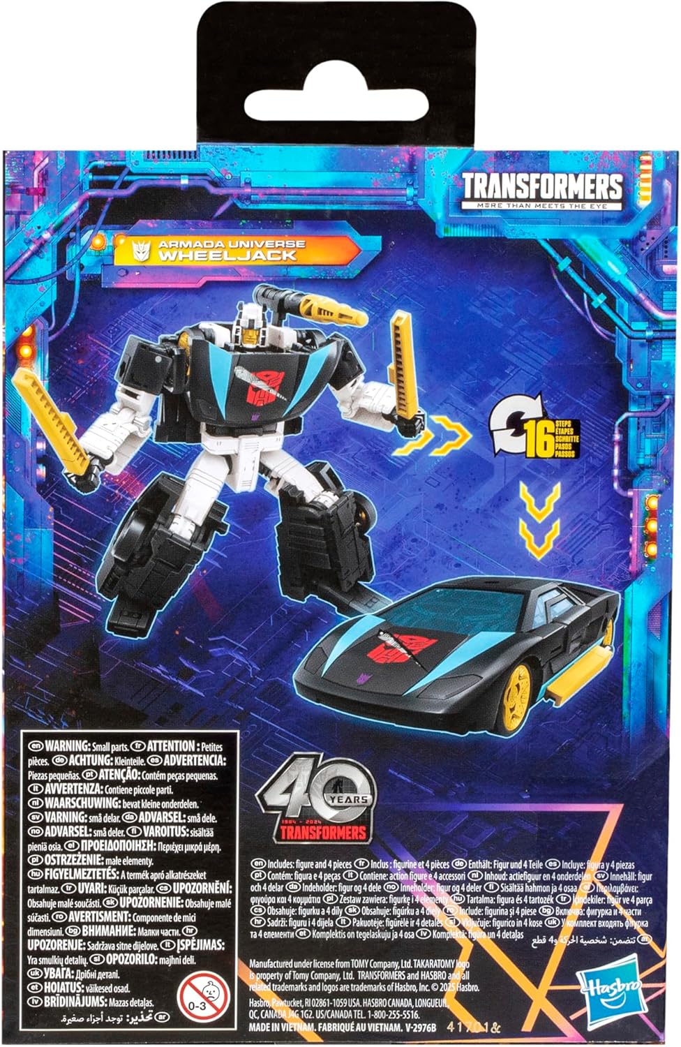 Figura de ação Wheeljack da classe Deluxe de Transformers Legacy do universo Armada