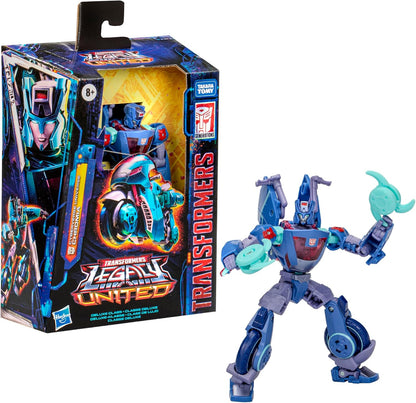Figura de ação Transformers Legacy United Deluxe Class Cyberverse Universe Chromia
