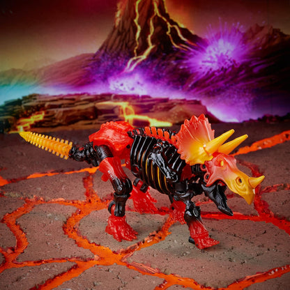 Transformers Generations War for Cybertron Classe Luxo - WFC-K39 Tricranius - Beast Power Fire Blasts Collection