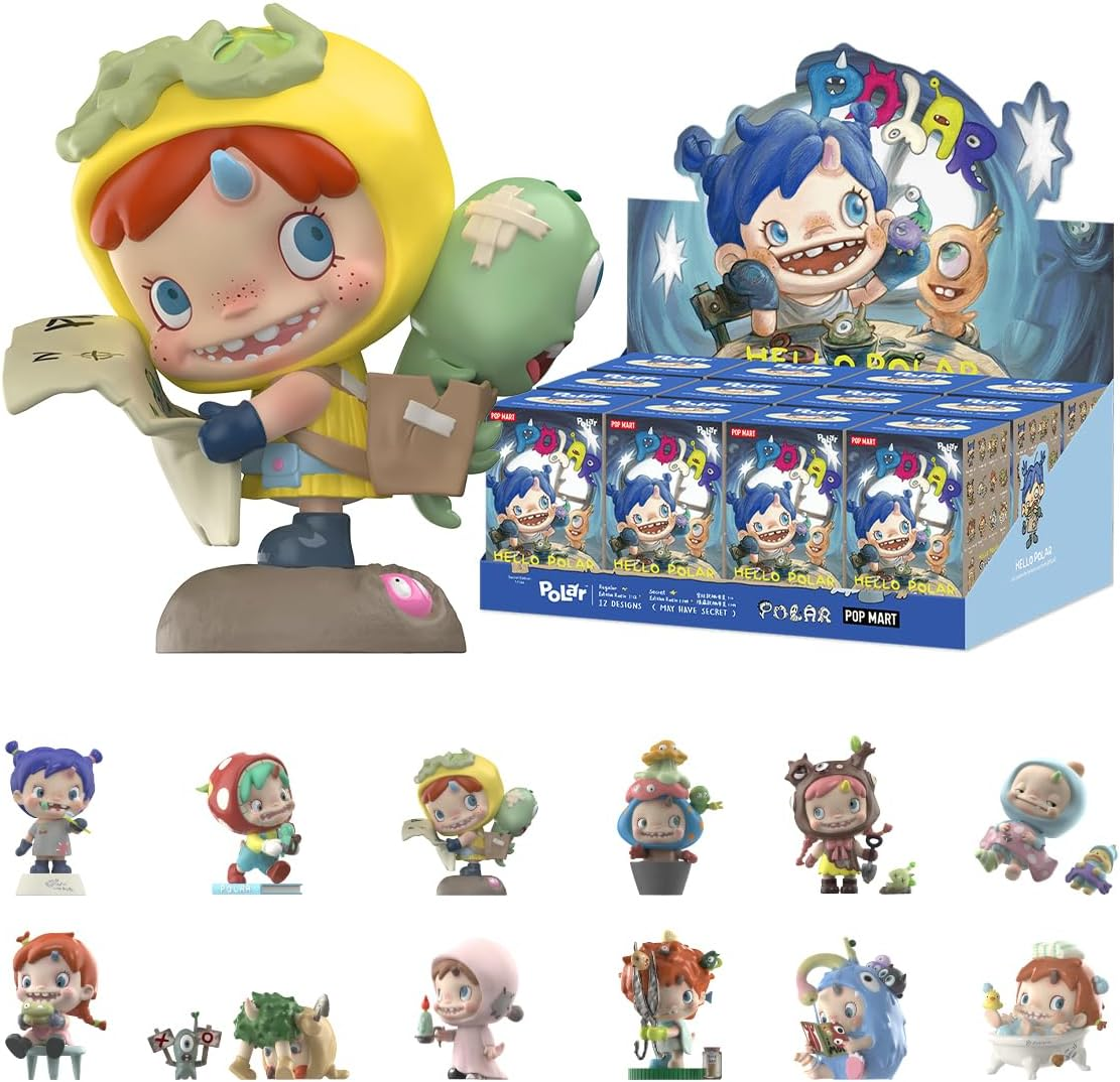 POP MART POLAR - Bonecos da série HELLO POLAR, temporada 1, 1 caixa, design premium, presentes para mulheres, boneco de ação colecionável e chique favorito dos fãs