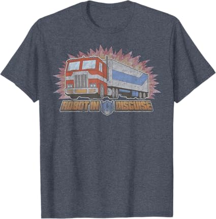 T-Shirt Transformers Optimus Prime Robot Disfarçado