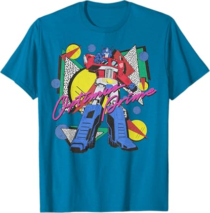 Transformers Retro Optimus Prime 80's Print T-Shirt