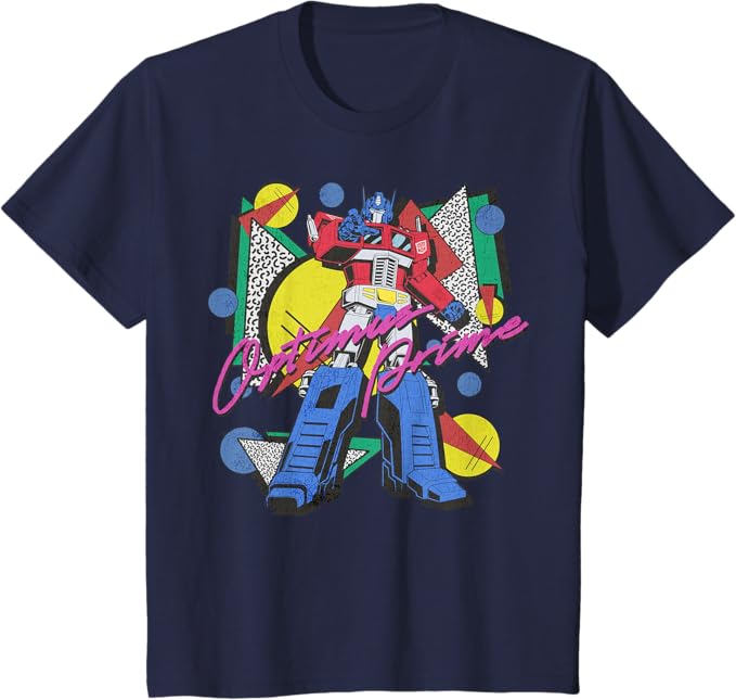 Transformers Retro Optimus Prime 80's Print T-Shirt