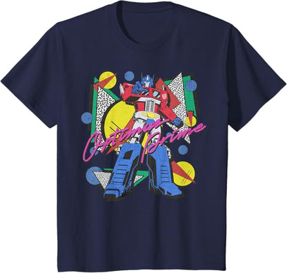 Transformers Retro Optimus Prime 80's Print T-Shirt
