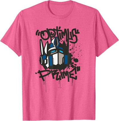 T-shirt Transformers Classic Optimus Prime com retrato em grafite