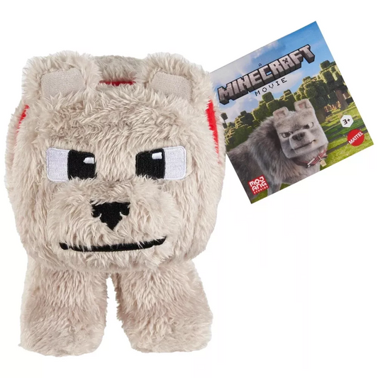 Peluche do filme Minecraft Dennis, o Lobo, 20 cm