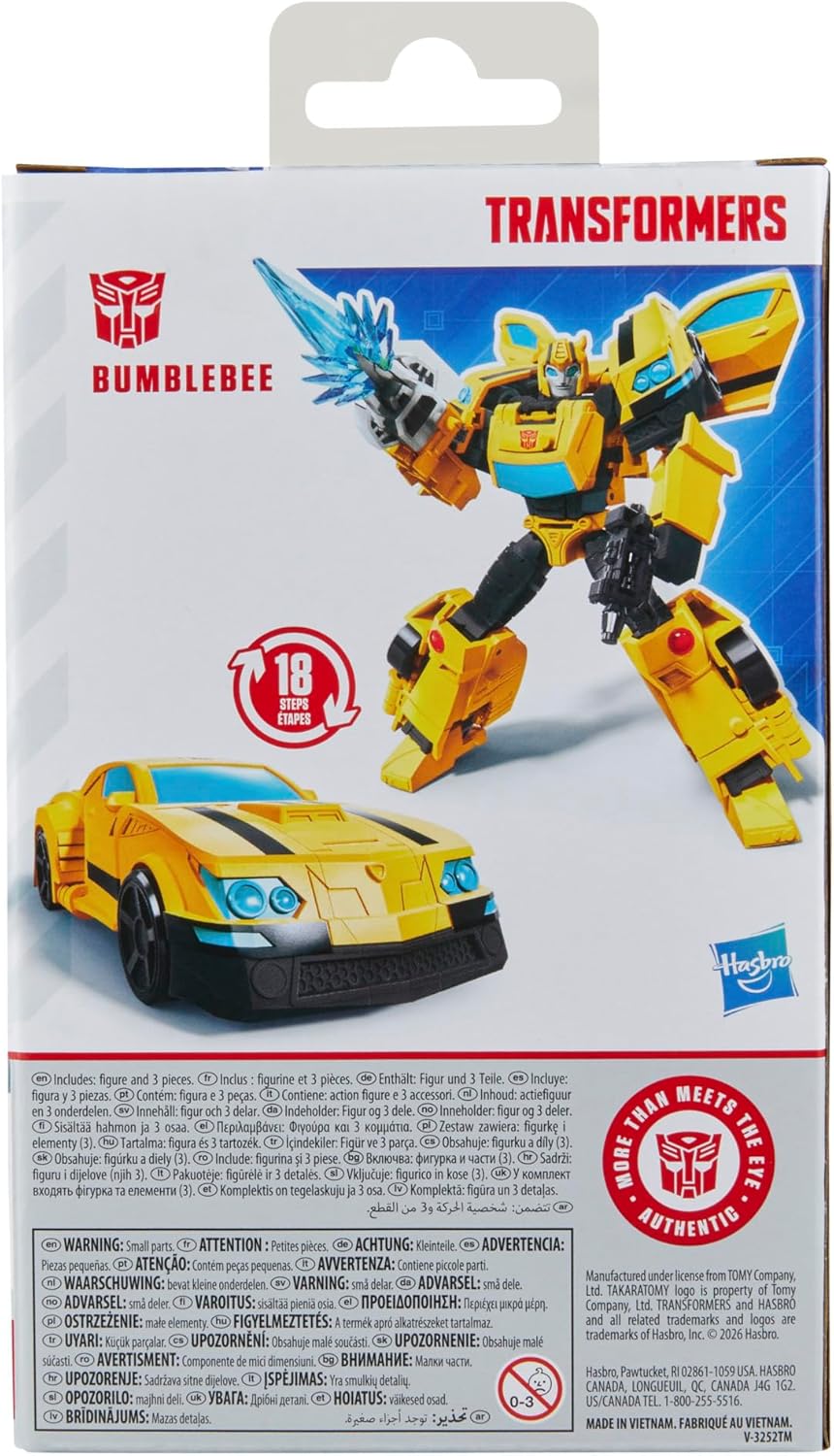 Transformers Prime Changers Bumblebee - Figura de Acção, Transforma-se de Robot em Carrinho, para Crianças a partir dos 6 Anos