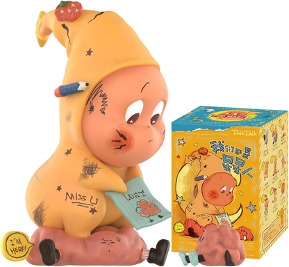 POP MART Twinkle Twinkle Be a Little Star Series - Pingente de pelúcia 1 caixa 2,5 polegadas Personagem articulado Design premium presentes para mulheres Brinquedo colecionável favorito dos fãs Figura de ação de brinquedo