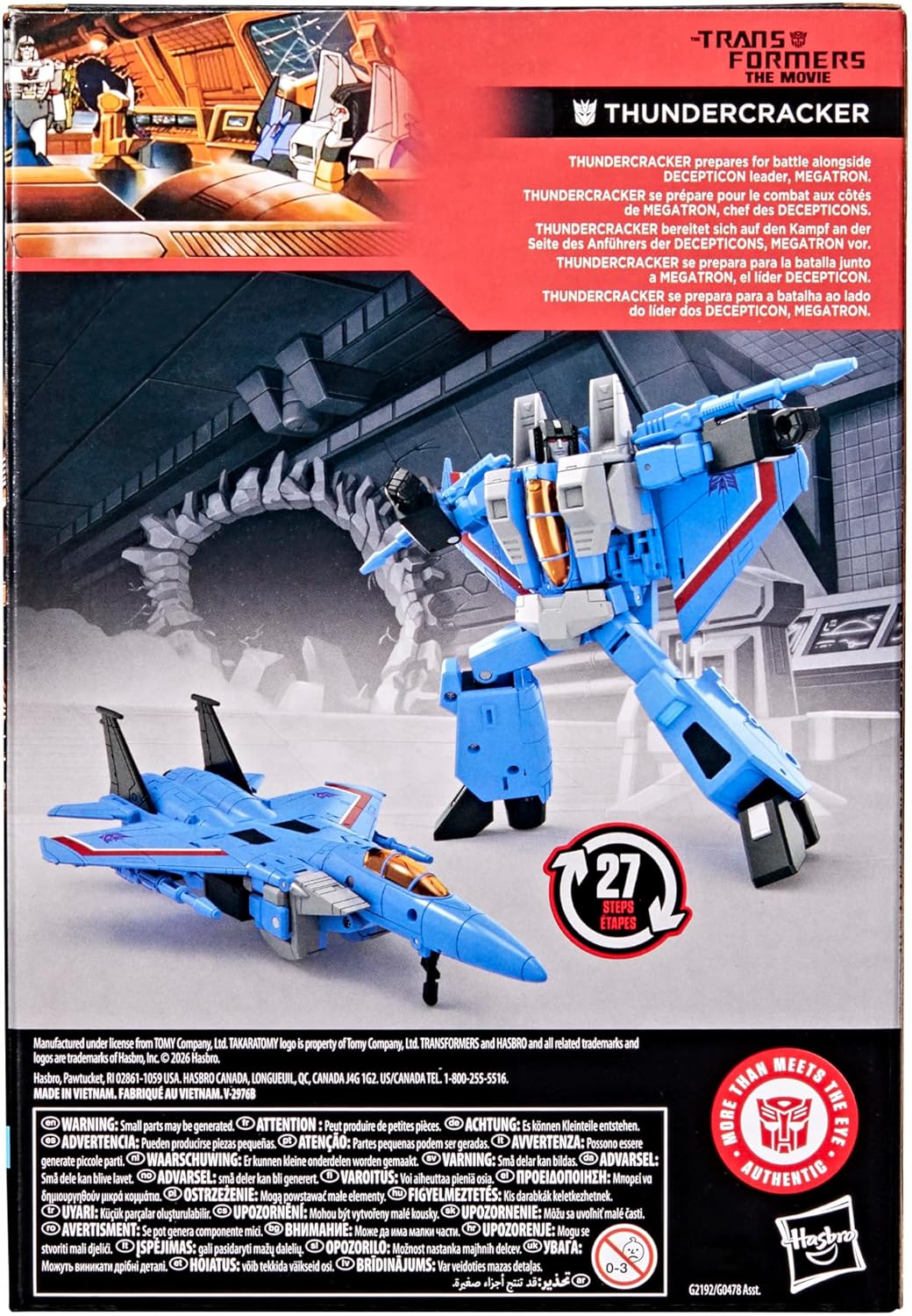 Figura de ação Thundercracker da linha Transformers Studio Series: O Filme, Classe Voyager
