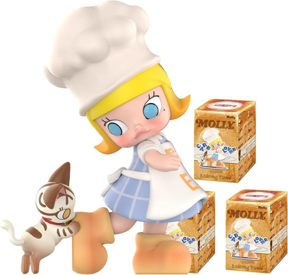 POP MART Baby Molly Baby Molly Future Painter 1 peça, design premium, presente para mulheres, boneco de ação colecionável chique e favorito dos fãs