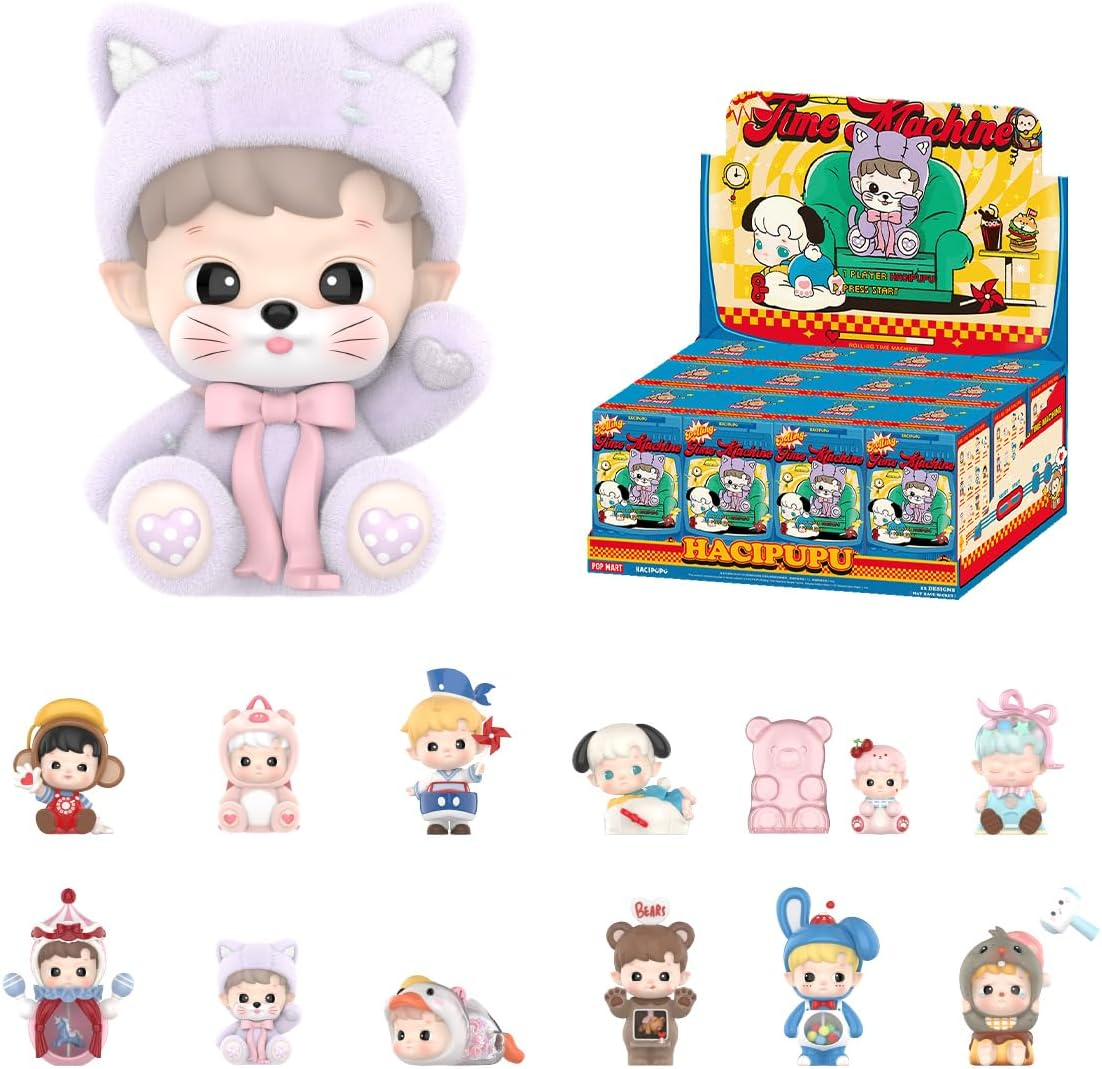 POP MART HACIPUPU Uma Noite de Fantasia Série - 1 Caixa com Figura de Ação Colecionável Premium. Design chic e encantador, presente ideal para mulheres e fãs de art toys. Item favorito para colecionadores, perfeito para decoração ou exibição.