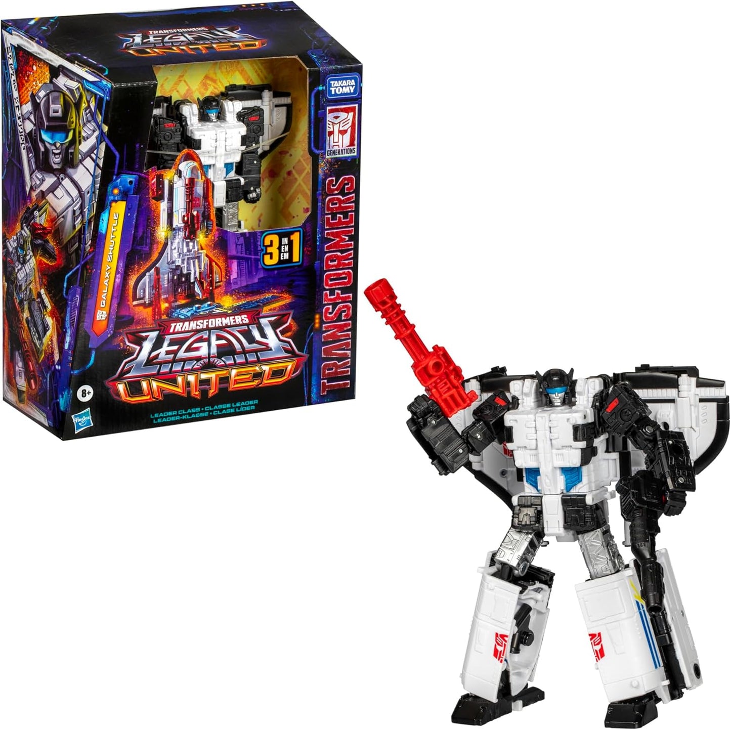 Figura de ação Transformers Legacy United Leader Class Galaxy Shuttle