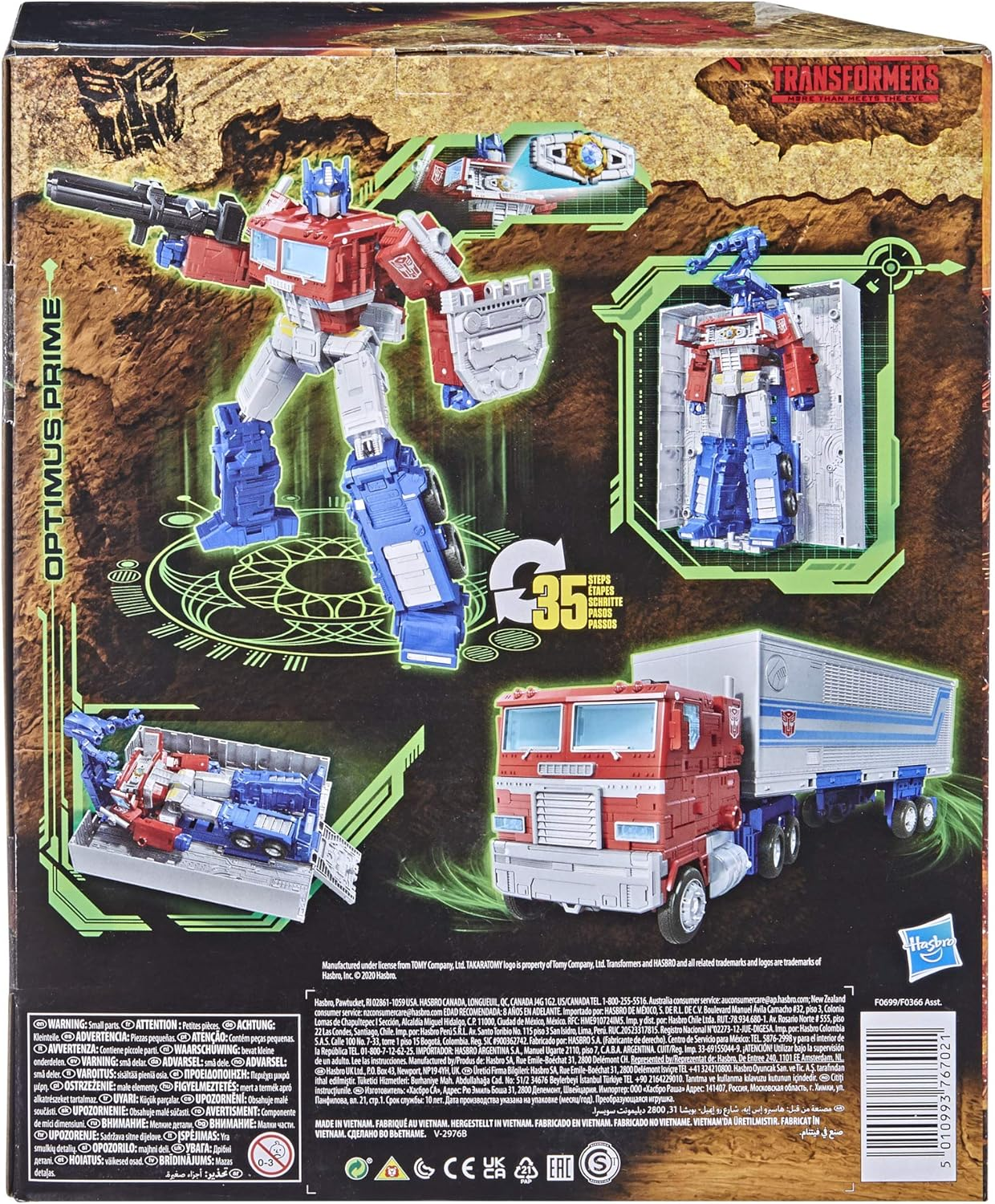 Transformers Toys Generations War for Cybertron: Kingdom Leader WFC-K11 Optimus Prime Action Figure - Kids Ages 8 and Up, 7-inch