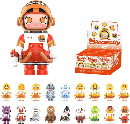 POP MART MEGA SPACE MOLLY 100% CLOT-Olive Alienegra 1 caixa de presentes de design premium para mulheres, boneco de ação colecionável chique favorito dos fãs