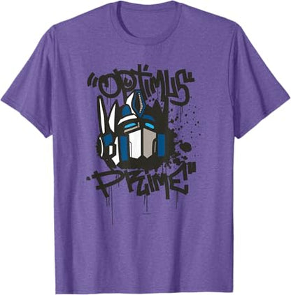 T-shirt Transformers Classic Optimus Prime com retrato em grafite