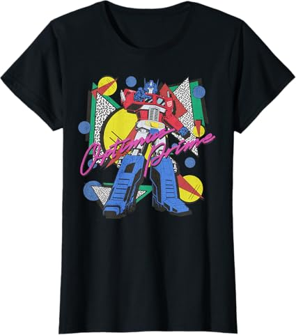 Transformers Retro Optimus Prime 80's Print T-Shirt