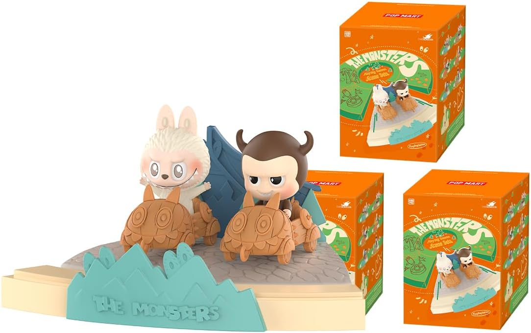 POP MART THE MONSTERS Conjunto quase oculto completo 1 peça 2,5 polegadas Personagem articulada Design premium Presentes para mulheres Figura de ação de brinquedo de arte chique favorita dos fãs